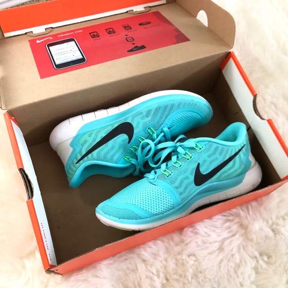 🖤 NIKE RARE Tiffany Blue Free Run+ Sneakers - Picture 7 of 8